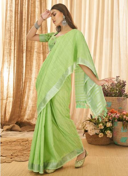 Pista Green RAJYOG ANOKHI New Designer Fancy Festive Wear Latest Saree Collection 7804